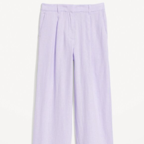 Wide Leg Purple Trousers - Picture 1 of 3